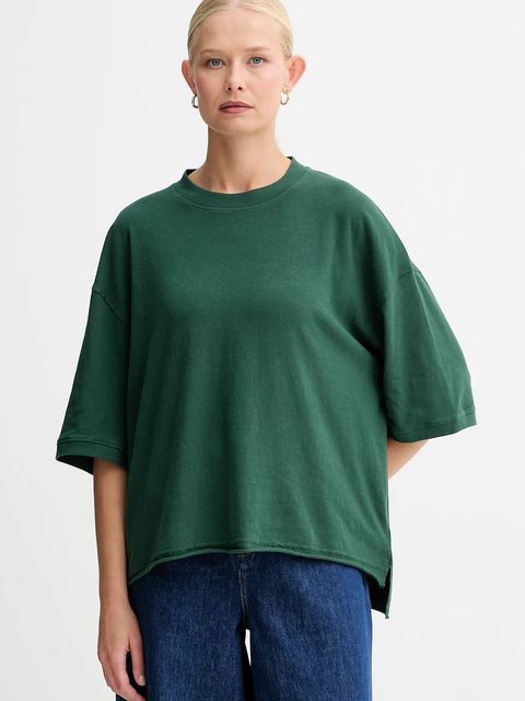 American Vintage t-shirt damski kolor zielony UDA02A - zdjęcie produktu nr 1