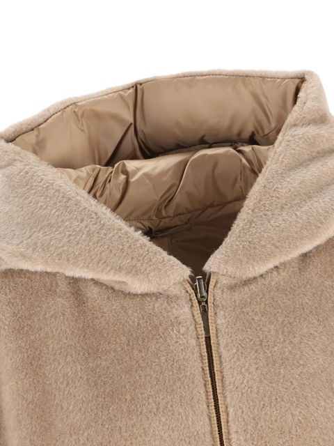 Max Mara reversible alpaca wool padded coat - Brown
