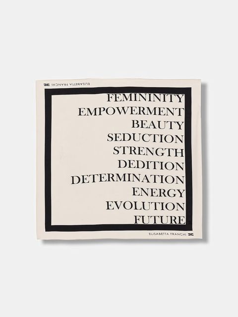 Elisabetta Franchi apaszka damska jedwabna - zdjęcie produktu nr 2