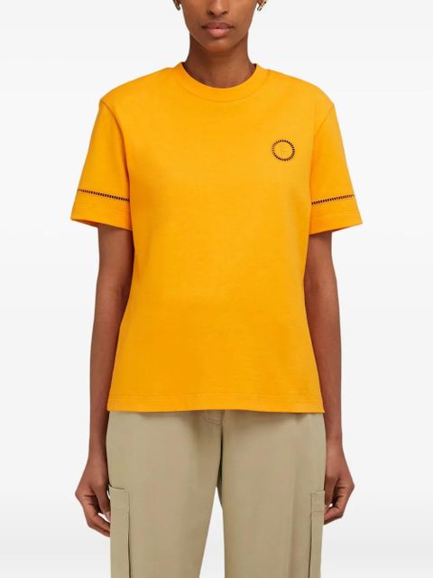 Ferragamo logo-embellished crew-neck T-shirt - Yellow - zdjęcie produktu nr 2