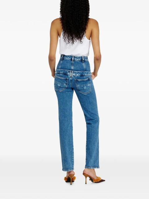 Diesel D-Fynora double-layer jeans - Blue