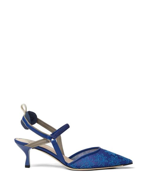 FENDI Colibrì Lite floral pumps - Blue - zdjęcie produktu nr 1