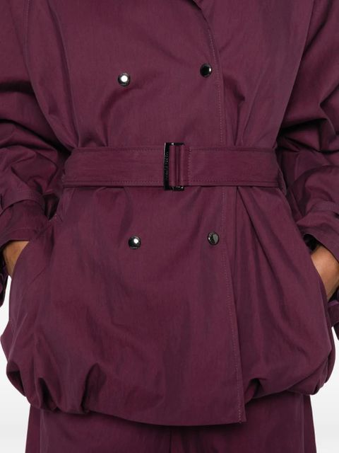 Magda Butrym belted double-breasted jacket - Purple