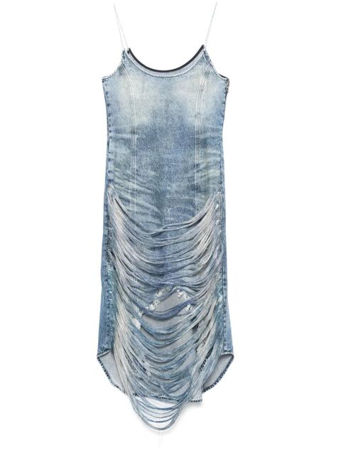 Diesel fringed minidress - Blue - zdjęcie produktu nr 1