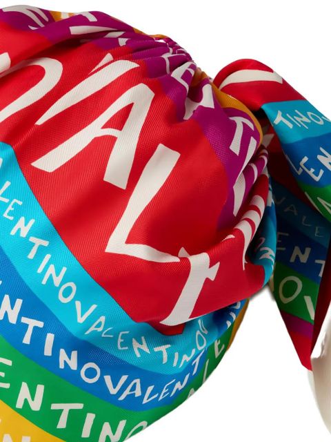 Valentino Garavani printed silk headband - Red