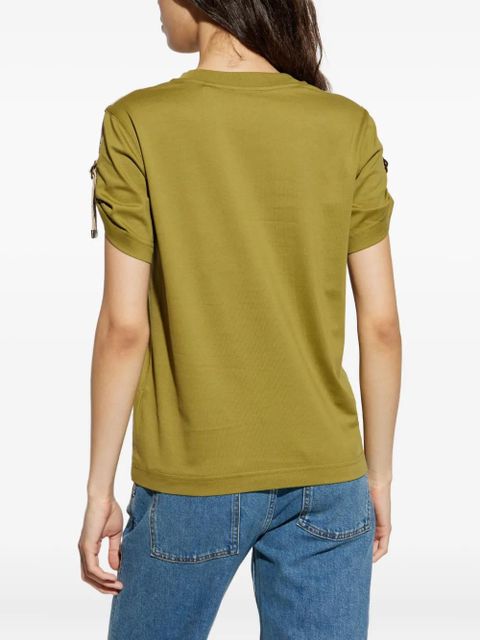 Burberry strap-detail cotton T-shirt - Green - zdjęcie produktu nr 2