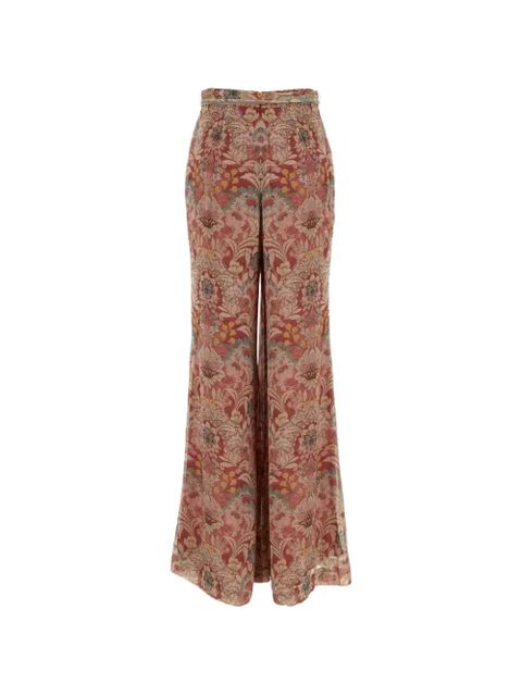 ZIMMERMANN printed wide-leg trousers - Red - zdjęcie produktu nr 2