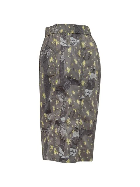 GANNI printed shorts - Grey