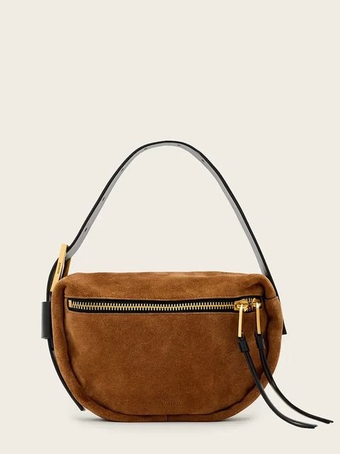 AllSaints torebka zamszowa - zdjęcie produktu nr 1