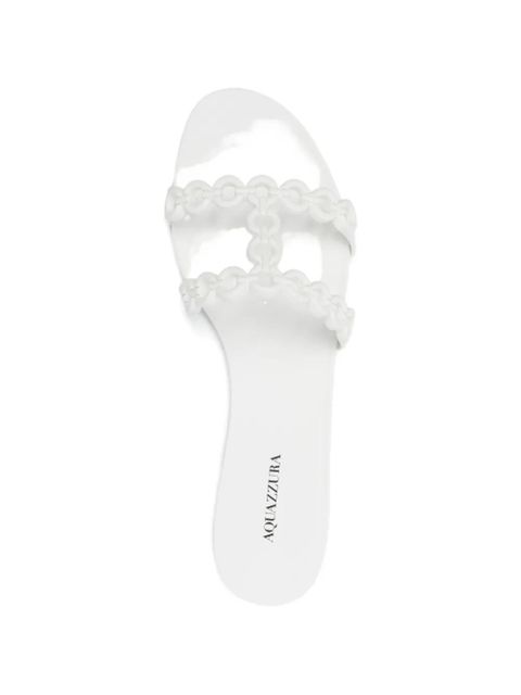 Aquazzura Infinity chain-detail sandals - White