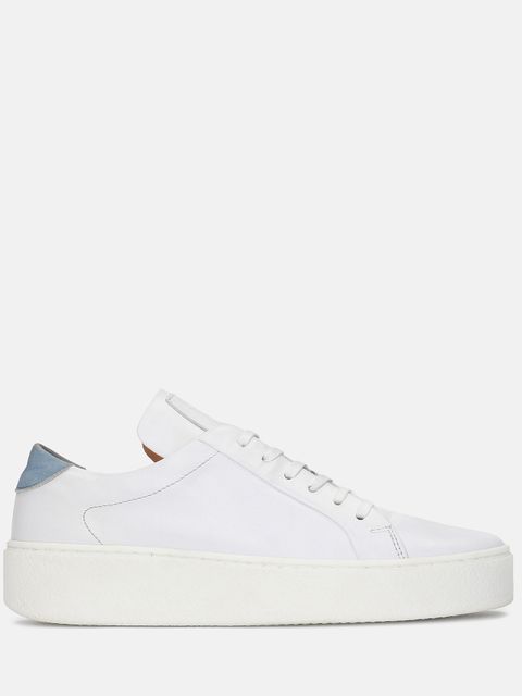 Biało niebieskie sneakersy damskie kazar x kasia