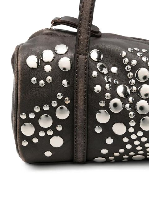 Gimaguas Sofia studded shoulder bag - Brown