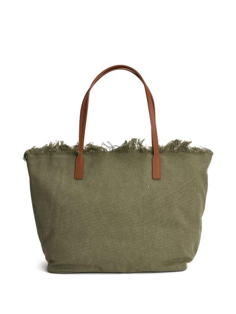 MC2 Saint Barth City frayed tote bag - Green - zdjęcie produktu nr 1