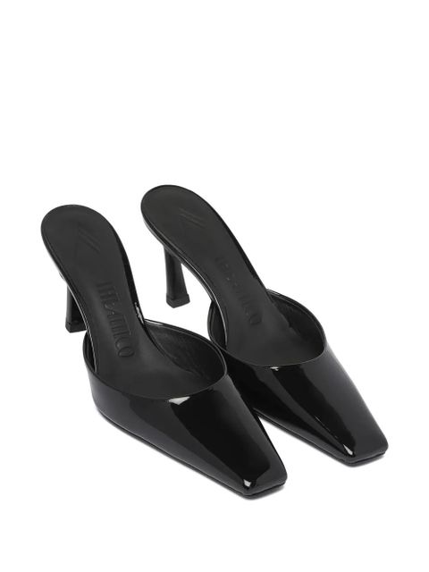 The Attico 75mm Juno mules - Black