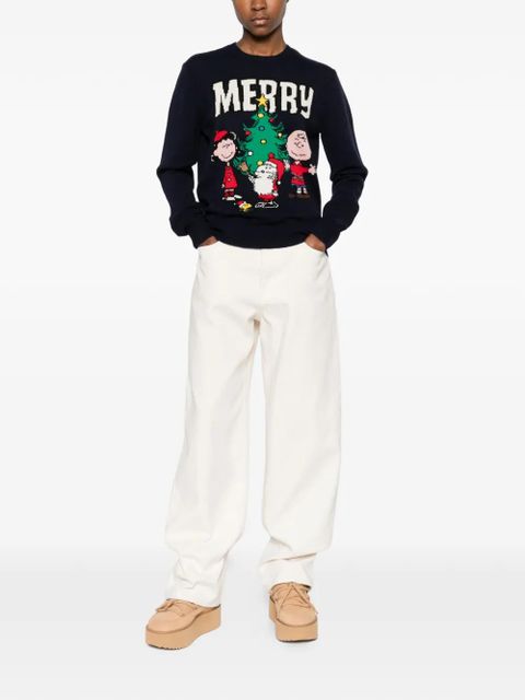 MC2 Saint Barth Heron christmas-graphic sweater - Blue