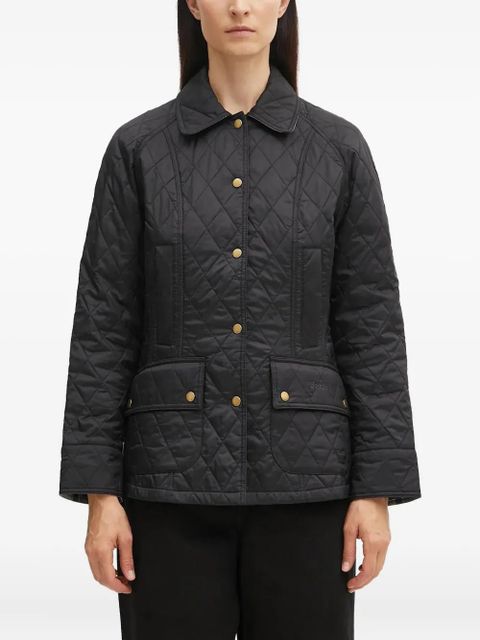 Barbour Beadnell quilted button jacket - Black - zdjęcie produktu nr 1