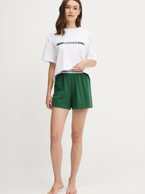 Lacoste piżama damska kolor biały 4F5883