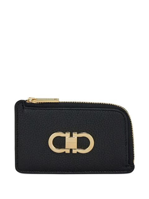 Ferragamo gancio zip credit card holder - Black - zdjęcie produktu nr 1