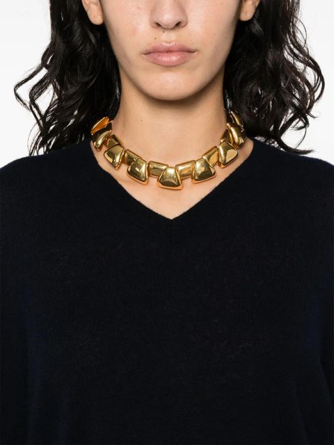 Saint Laurent V-neck knitted jumper - Blue