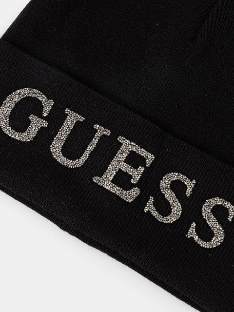 Guess czapka kolor czarny AW5398 POL01