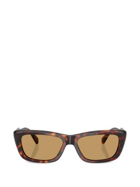 Miu Miu Eyewear rectangle-frame sunglasses - Brown - zdjęcie produktu nr 1