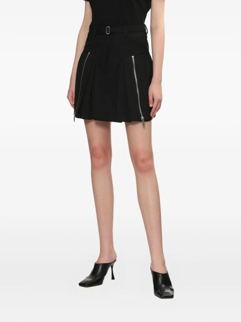 3.1 Phillip Lim pleated zip-detail skirt - Black