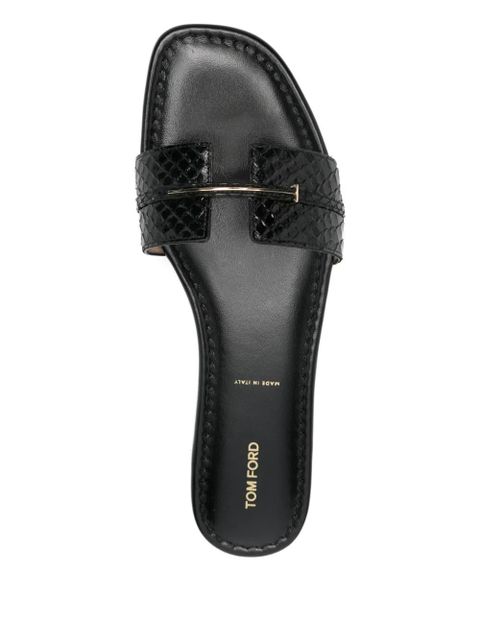 TOM FORD embossed hardware detail pumps - Black