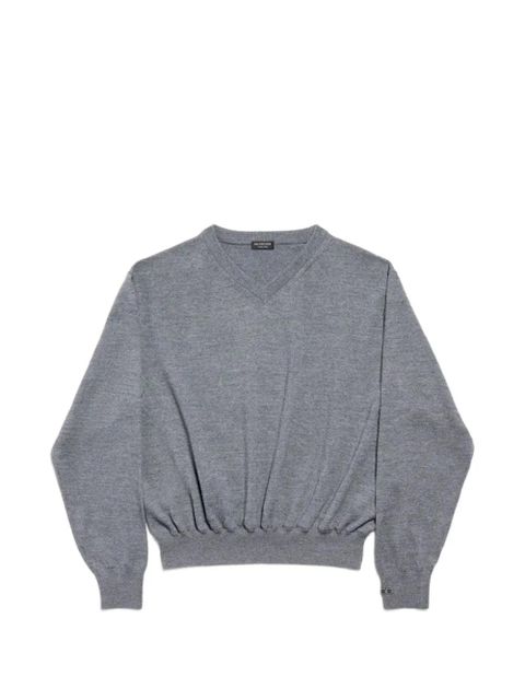 Balenciaga V-neck sweater - Grey - zdjęcie produktu nr 1