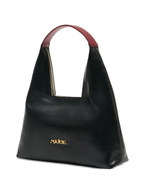 Marni mini leather shoulder bag - Black - zdjęcie produktu nr 2