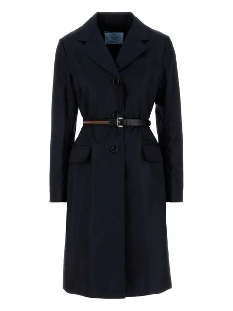 Prada belted panelled coat - Blue - zdjęcie produktu nr 1