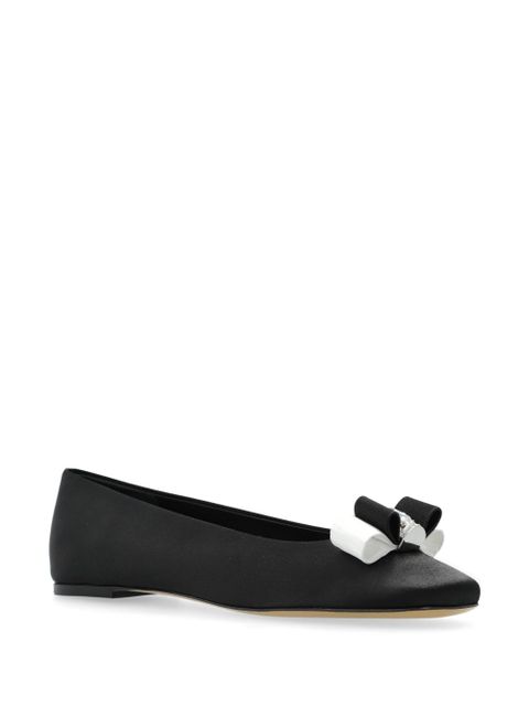 Casadei bow-detailing ballerina shoes - Black - zdjęcie produktu nr 2