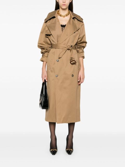 Saint Laurent cotton trench coat - Neutrals
