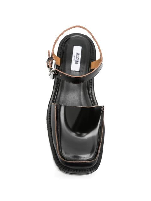 Moschino buckle-strap pumps - Black