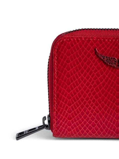 Zadig&Voltaire mini ZV crocodile-effect wallet - Red - zdjęcie produktu nr 2