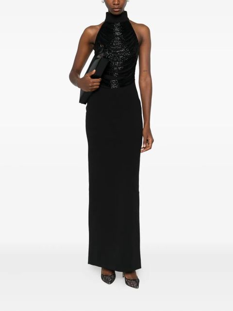 Solace London Portia embellished halterneck maxi dress - Black - zdjęcie produktu nr 2
