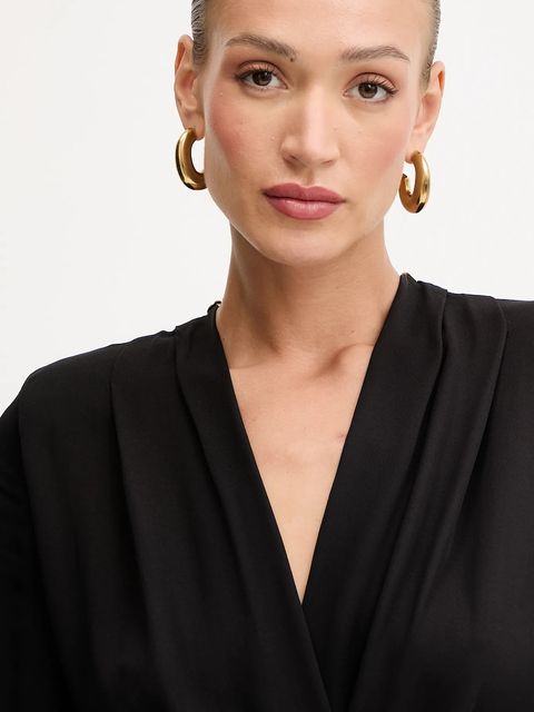 Elisabetta Franchi body damska kolor czarny gładka CB00651E3 - zdjęcie produktu nr 2