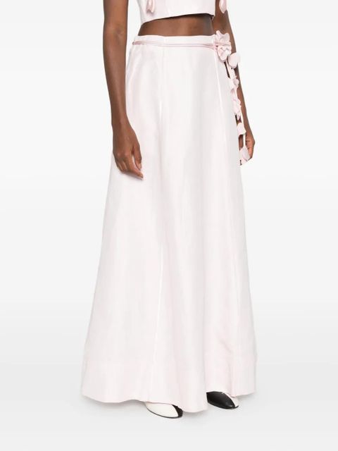 Aje floral-embellished midi skirt - Pink - zdjęcie produktu nr 2