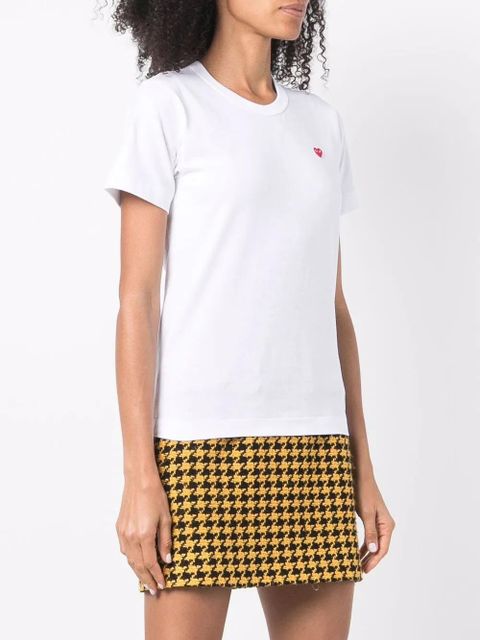 Comme Des Garçons Play logo-patch cotton T-shirt - White