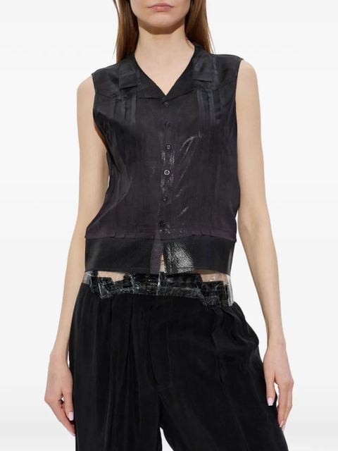 Maison Margiela sleeveless blouse - Black