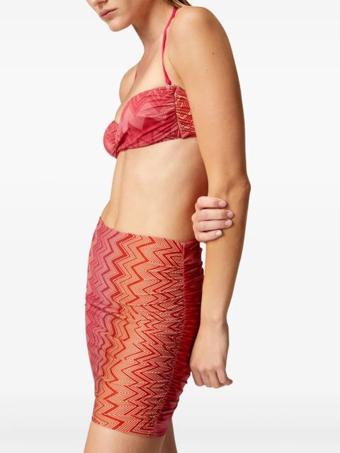 Missoni zigzag-print beach cover-up - Red