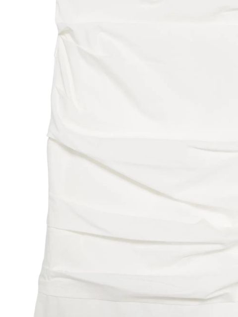 St. Agni ruched midi dress - White