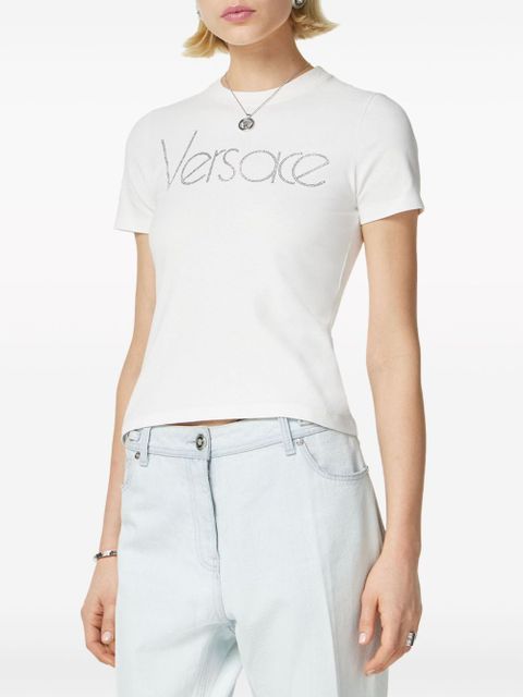 Versace Crystal 1978 logo T-shirt - White - zdjęcie produktu nr 2