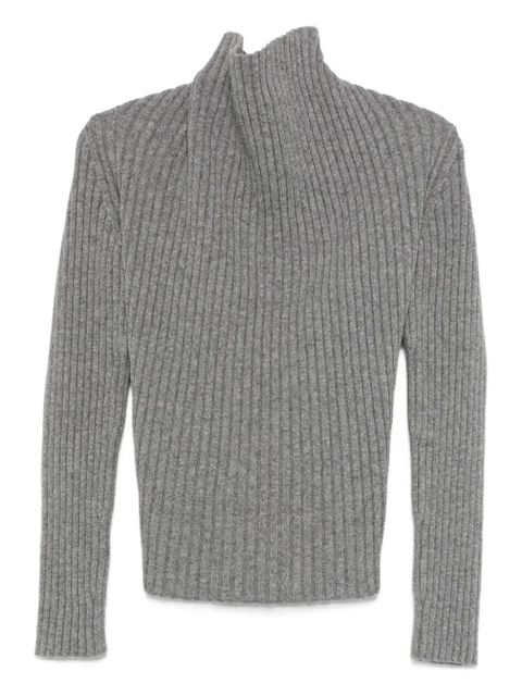 Victoria Beckham ribbed roll-neck sweater - Grey