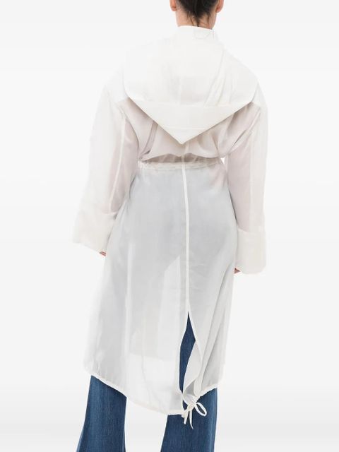 Ferragamo silk parka - White