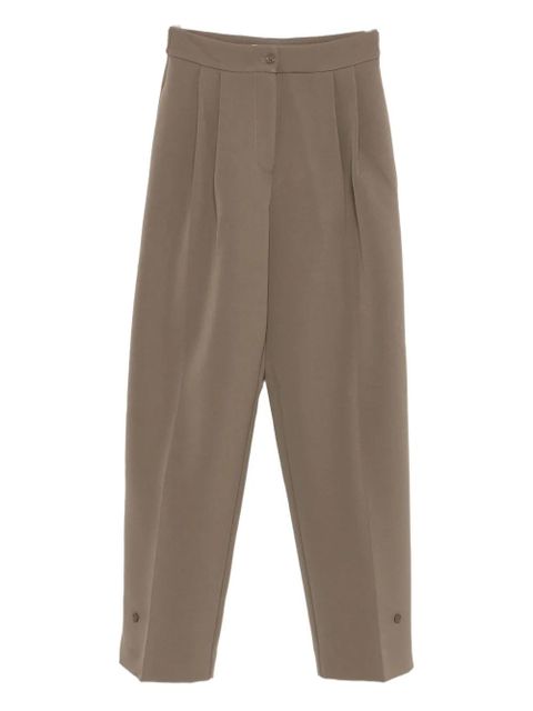 The Frankie Shop pleated buttoned trousers - Green
