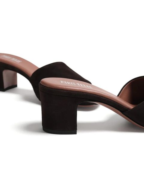 Paris Texas Ava block-heel mules - Brown