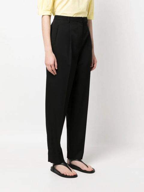 Tory Burch wool twill trousers - Black
