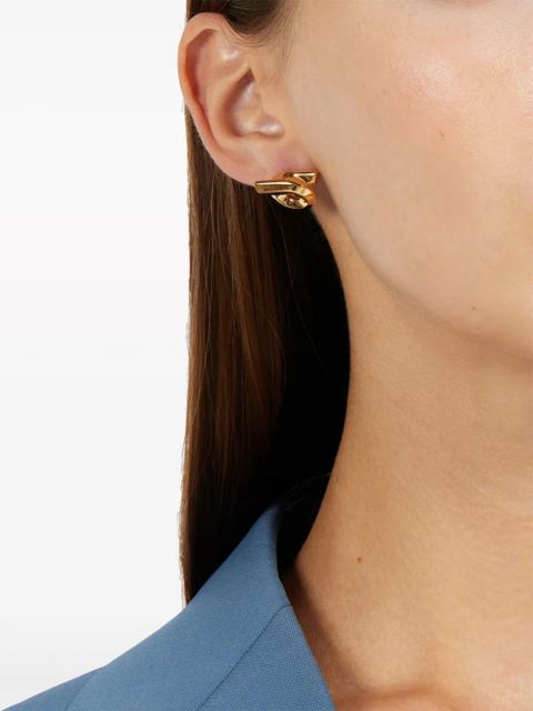Ferragamo Gancini stud earrings - Gold
