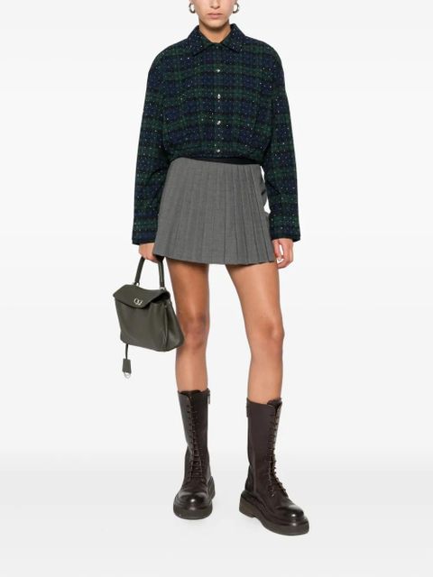 Maje rhinestone-embellished checked shirt - Blue - zdjęcie produktu nr 2