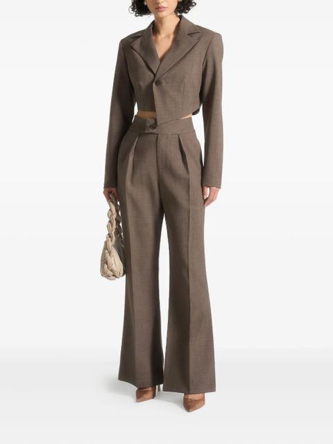Manière De Voir Elsa high-waisted tailored trousers - Brown